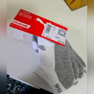 PUMA Infant Toddler Socks 3 Pairs New